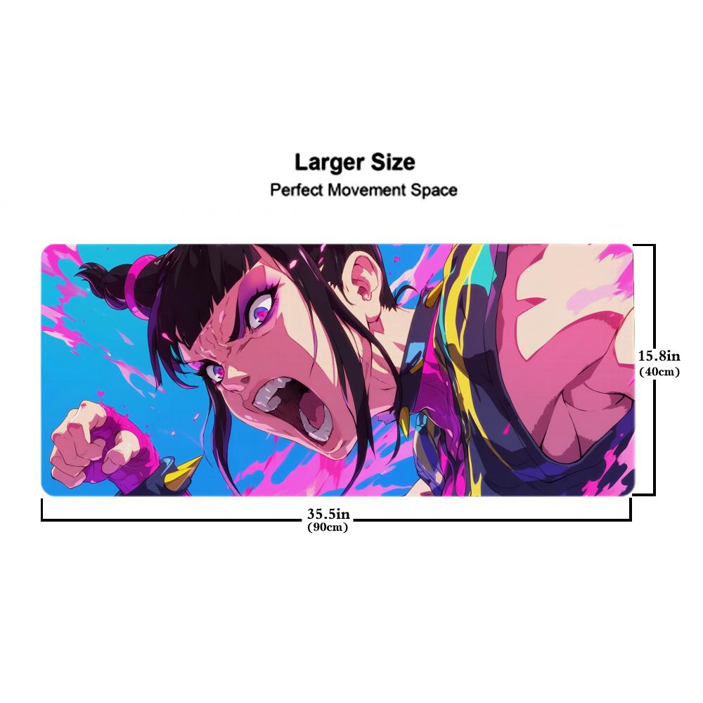 juri han Mouse Pad 500X1000 mm Large Gaming Mousepad Gamer XL Rubber Otaku Keyboard Pad Laptop Desk Mat