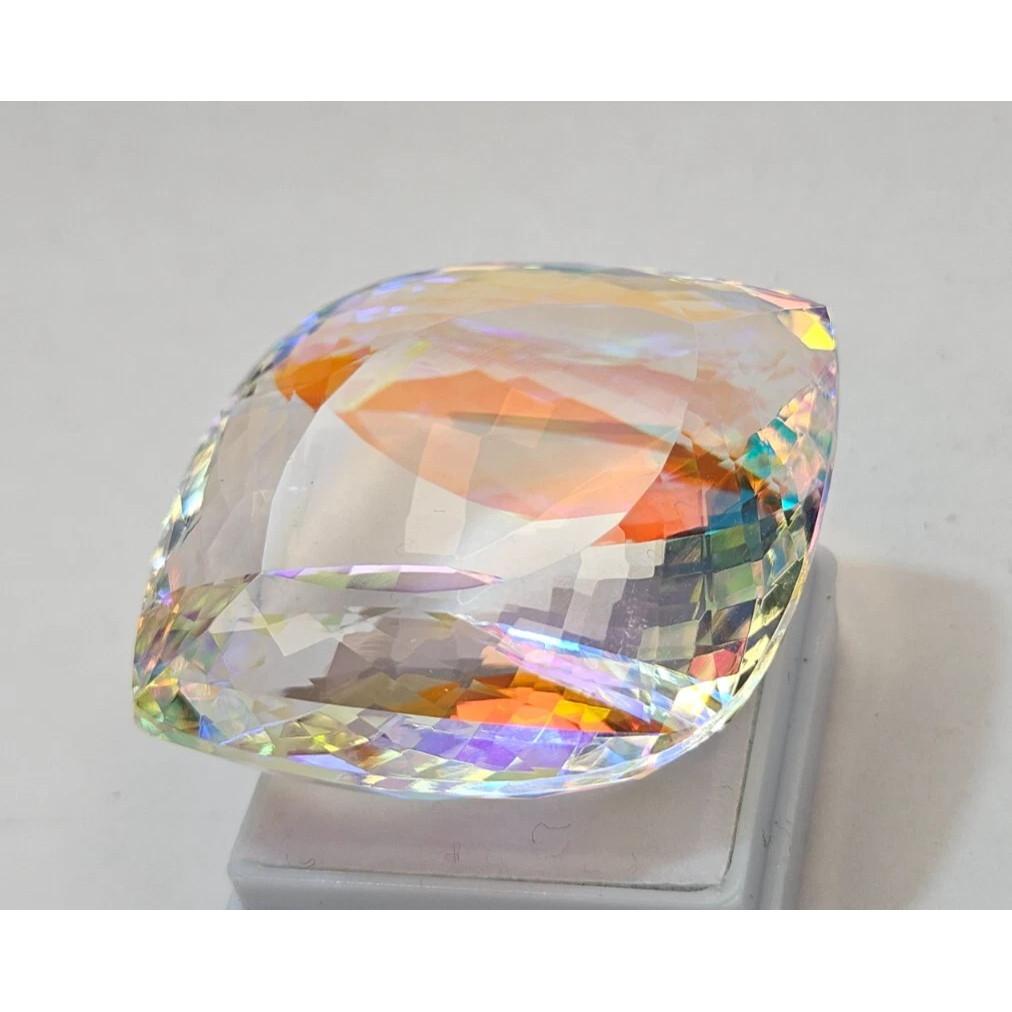 Natural Fancy Mystic Topaz Rainbow Color 120+ Ct Certified Stunning Gemstone