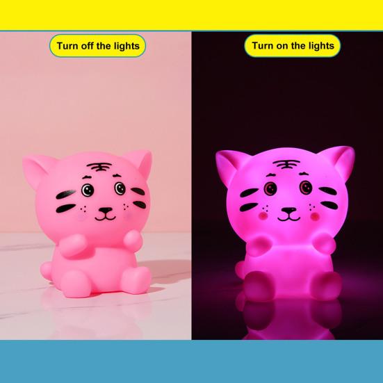 Tiger Night Light Endurance Decorative Kids Gift Bright Toddler Nursery Lamp for Kids