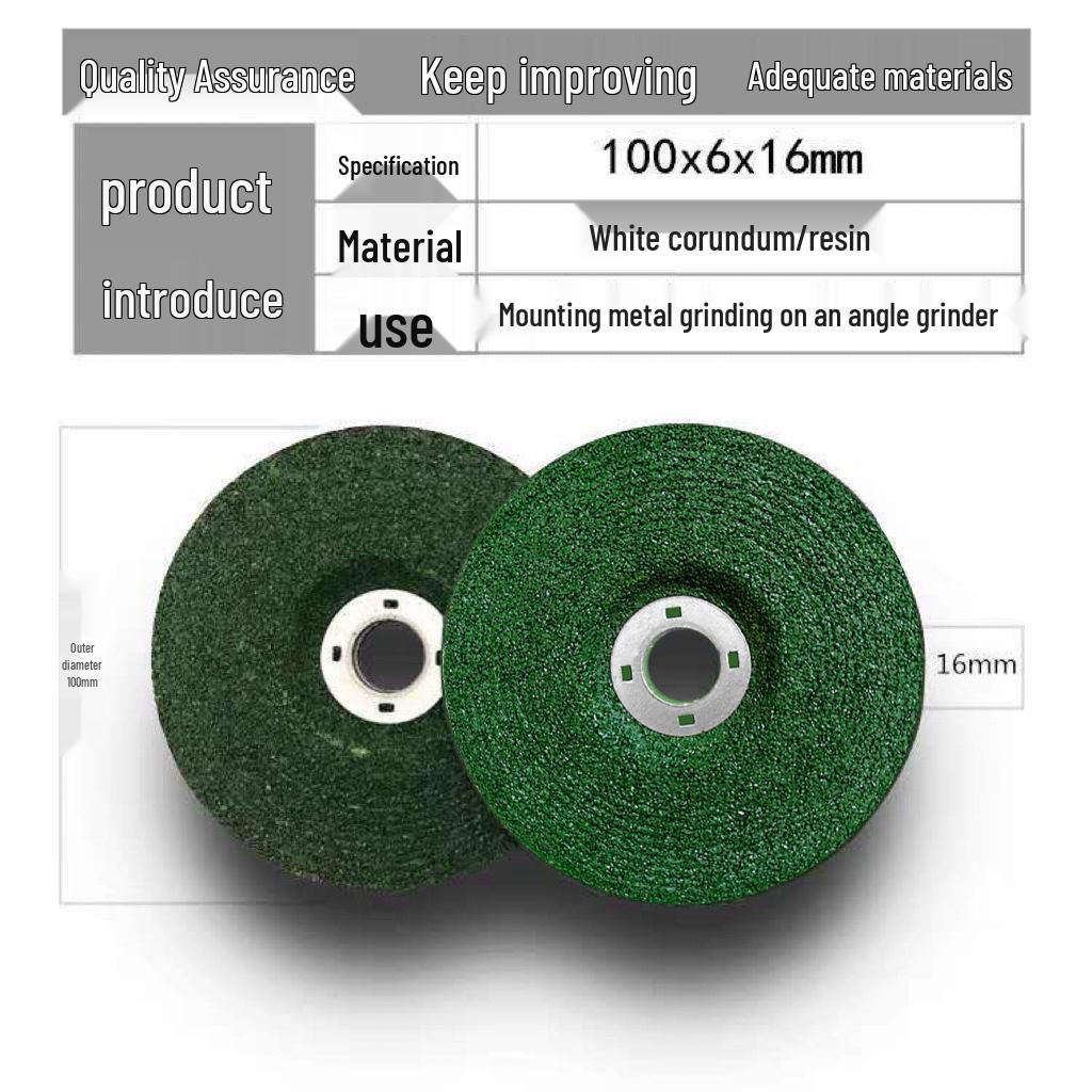 100mm Resin Grinding Wheel for Angle Grinder - Metal & Stainless Steel Polishing Disc