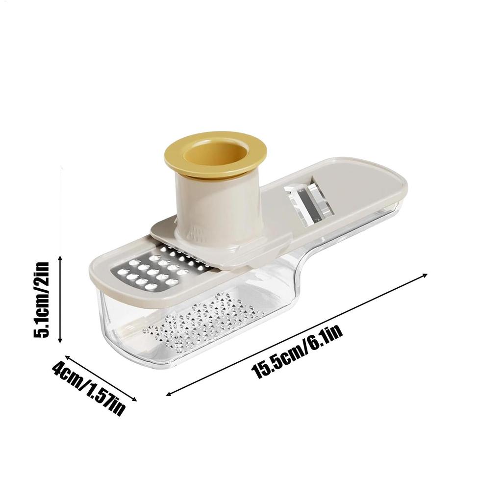 3 in1 Garlic Slicer Garlic Grinder Easy Grip Veggie Shredder with Container Multifunctional Garlic Grinder Kitchen gadgets