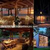 Solar Lantern Hanging Garden Light With LED String Lights Outdoor Candle Lantern Light Waterproof For Christmas Party Decoration