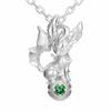 U-Treasure Official Pokémon Leafeon & Poké Ball Necklace, Silver, Gift for Men and Women