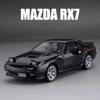 1/32 Mazda RX-7 Alloy Car Modelo Diecast Metal Sports Vehicles Modelo Alta Simulação Som e Luz Coleção Crianças Brinquedo Presente