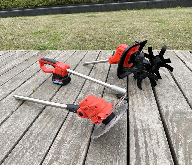 Compact Wheeled Electric Soil Loosener & Lithium Battery Tiller/Weeder
