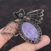 Lepidolite Copper Pendant Copper Wire Wrapped Pendant Beautiful Gemstone Jewelry Gift For Him Copper Wire Jewelry Handmade Butterfly Pendant