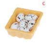 1:12 Dollhouse Miniature Mini Egg With Tray Kitchen Accessories Model Toys