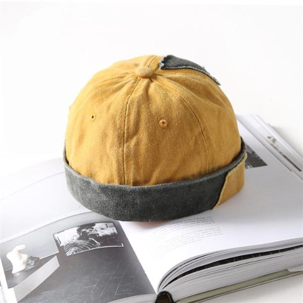 Tio Vintage Watch Cap (Yellow) / Brimless Skullcap