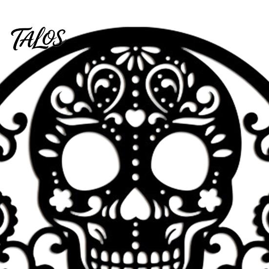 Decoração de Parede Interna para Casa Placa de Porta de Metal Caveira, Assustadora Gótica Cabeça de Esqueleto Pendurada Placa de Halloween Arte para Man Cave, Bar, Quarto, Garagem, Escritório,