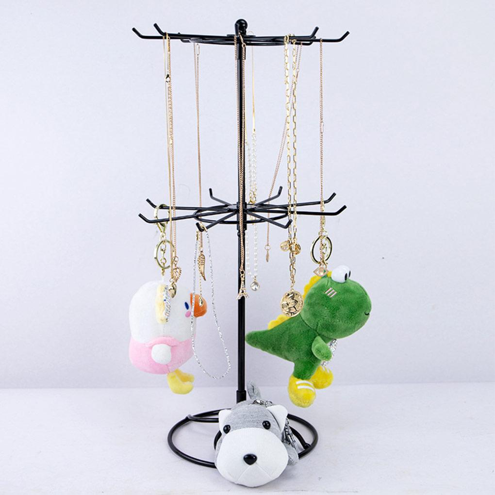 Halskettenhalter Armbandständer Drehbar Schmuckaufbewahrung Aufhänger Organizer Ohrringe Ringe Schmuckständer Halterung Zuhause