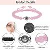 Projection Bracelet, European and American Fashion Bracelet, Available In 100 Languages, I Love You, Pink Crystal, Frosted Stone, Couple's Bracelet