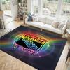 New York Rangers Design Crystal Velvet Carpet Cozy Non?Slip Printed Rug For Bedroom Living Room Entrance
