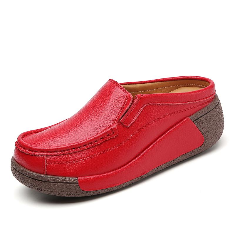 Pantofi Casual de Vară pentru Femei Pantofi de Piele pentru Femei Papuci pentru Femei
