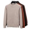 2025 Puyuan Men's Long Sleeve Round Neck Casual Knit Sweater for Young Adults