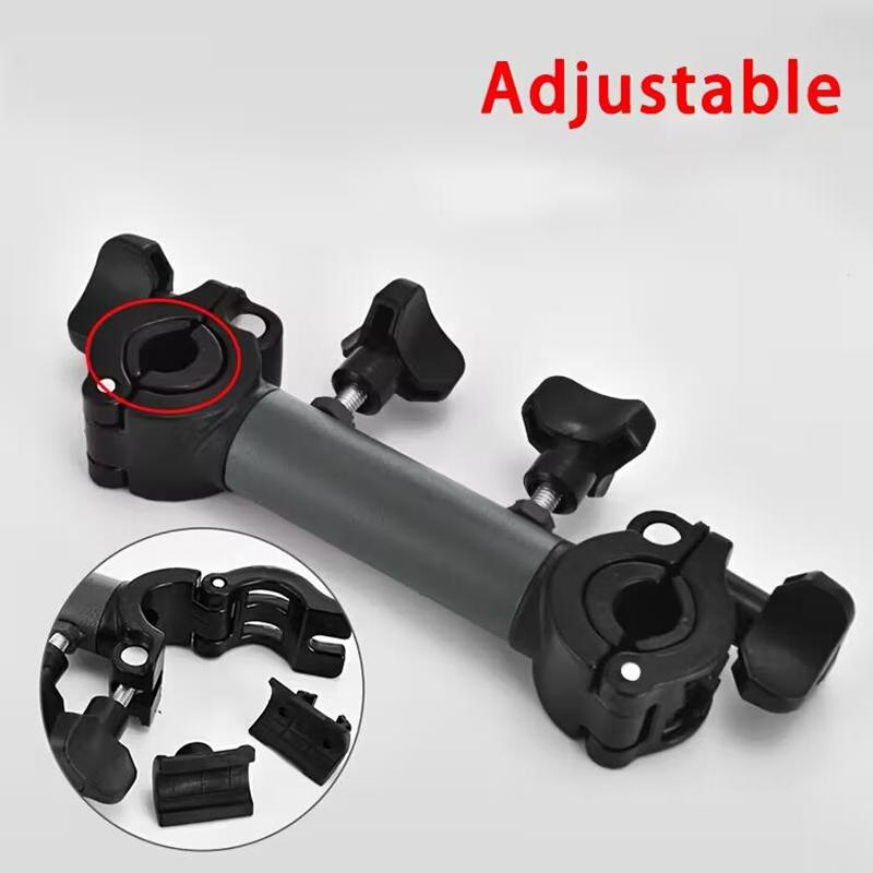 Heavy Duty Black 3-in-1 Camping Chair with Umbrella Hole Fishing Rod Holder Portable Outdoor Folding Seat for Beach Fishing Picnic Hiking
