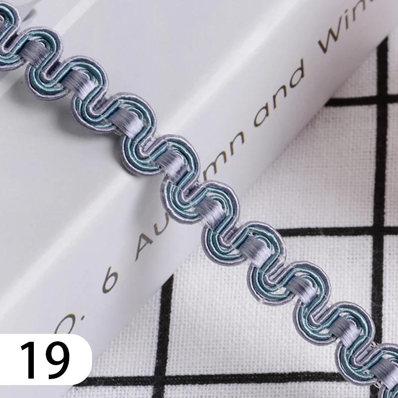 15 Meter Curtain Fringe Lace Edge 1.2cm Width Tassel Lace Trim Ribbon For Sewing Sofa Pillow Home Upholstery DIY Accessories