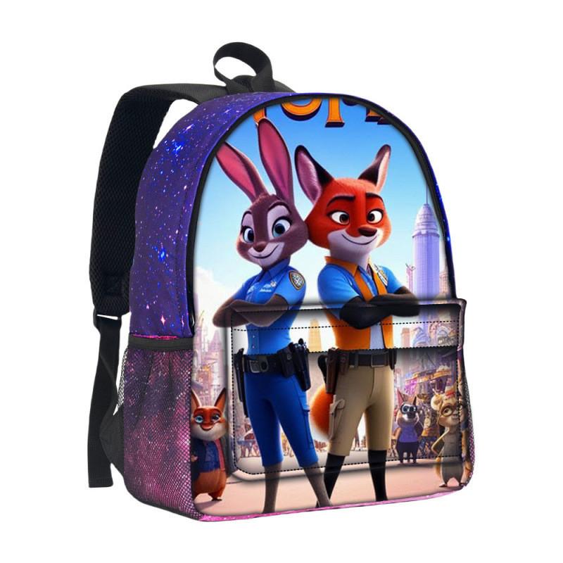 Zootopia School Backpack With 3d Starry Sky Pattern And Large Capacity For Students