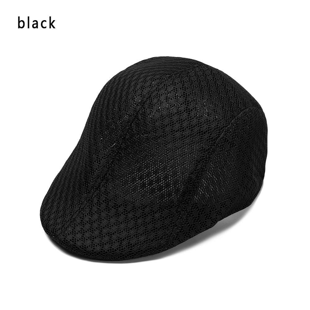 Men Women Adjustable Casual Breathable Beret Hats Gatsby Hats Sun Caps Mesh Caps