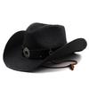 Hot Sale Universal Wide Belt Western Cowboy Hat Wide Brim Fedora Cowboy Hat Sun Hat Travel
