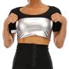 Vensslim Body Shaper Sauna Suits Sweat Slimming Waist Trainer Corset Long Sleeve Fat Burn Shirt Women Workout Tummy Control Tops