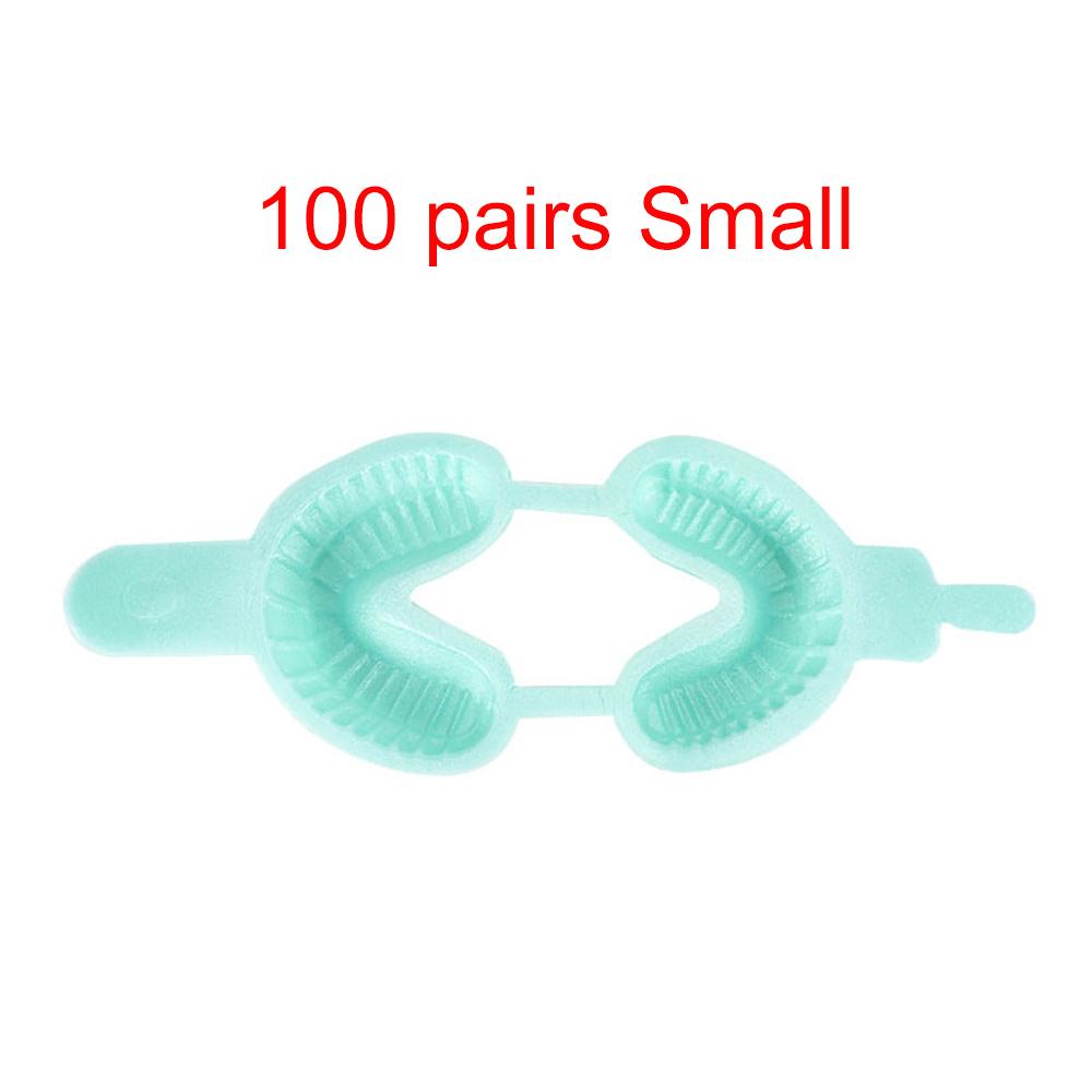 100 Pairs Disposable Dental Tray Fluoride Foam Impression Trays Large Medium Small Size Dentist Materials
