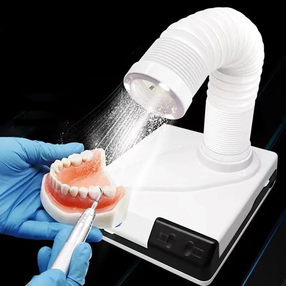 60W Dental Labor Staubsauger Staubabsauger Absauger Tisch-Saugmaschine Polierer Doppelzweck-Gerät Lüfter LED