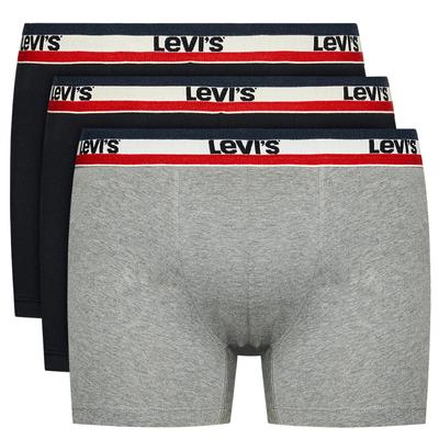 Boxer 3 Paar Slips, schwarze Herren-Boxershorts