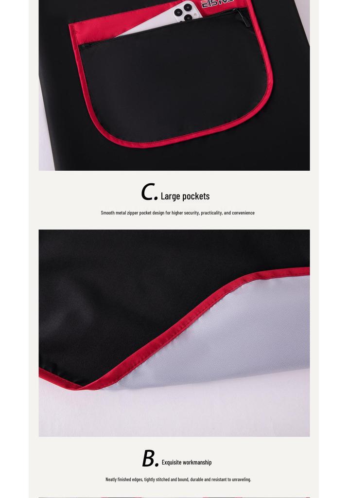 Unisex Waterproof Bib Apron with Logo Print for Kitchen and Catering