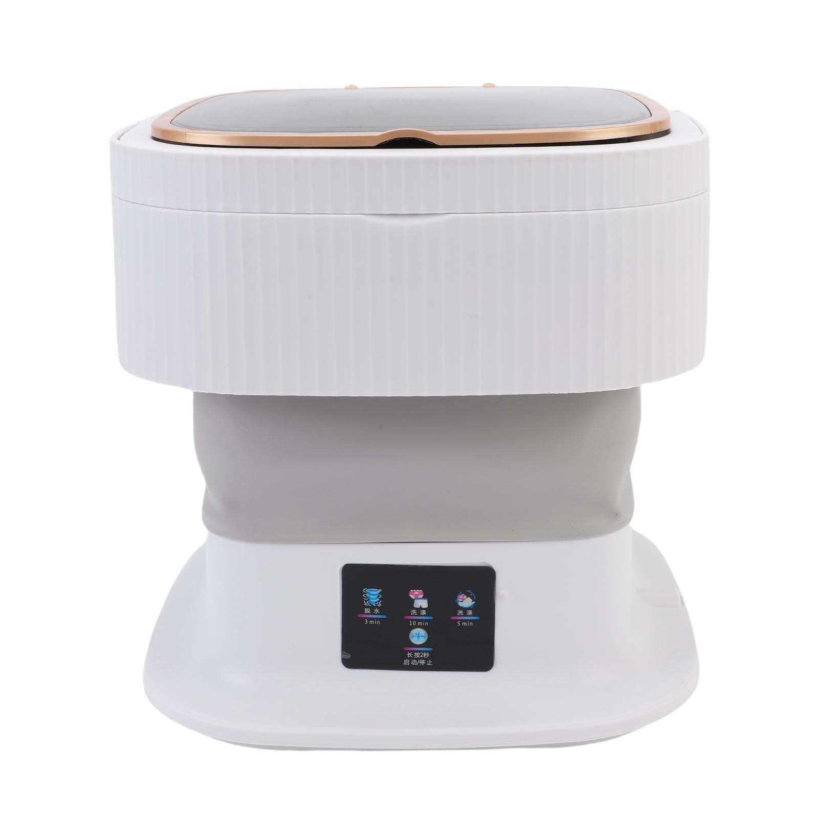 

Портативная стиральная машина 11,5 л Складная портативная стиральная машина с мягкой сушкой Автоматический слив для дома, общежития Вилка ЕС
