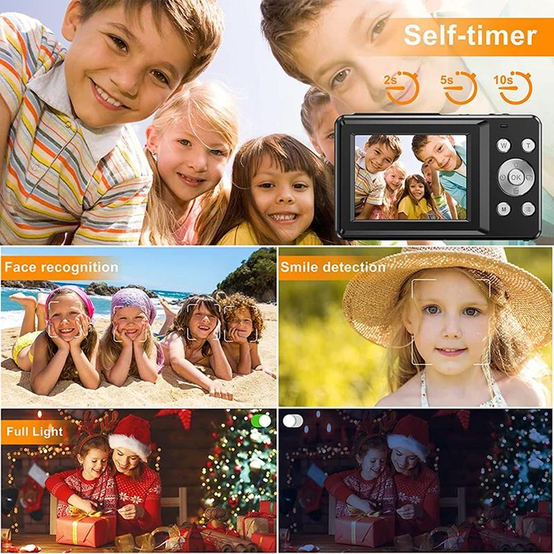 2025 Digital Camera HD 2.4 Inch 1080P Rechargeable Cameras with 16x Zoom Compact Camera for Kid Adult Gift Beginner Photography