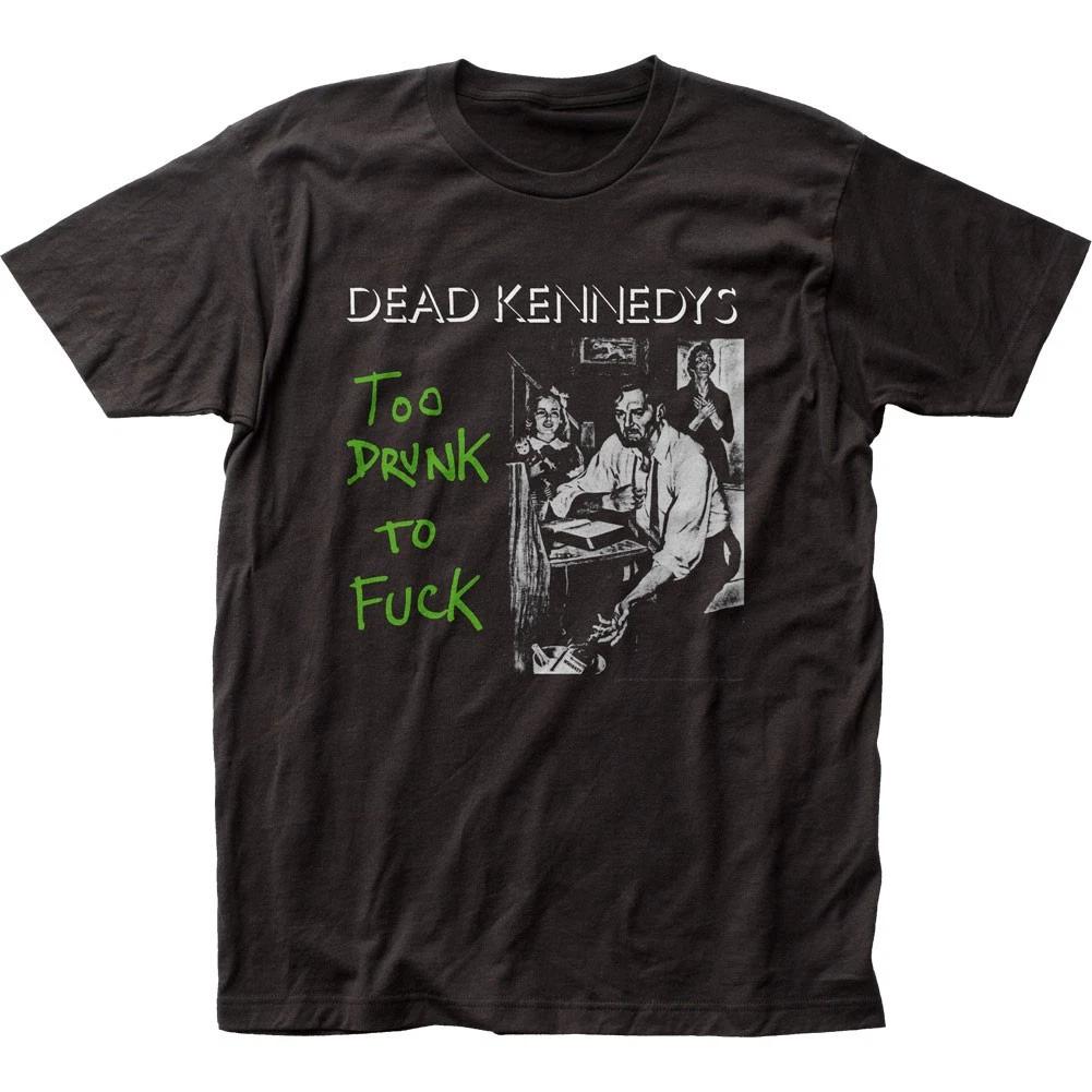 Dead Kennedys Too Drunk Mens T Shirt Music Classic Rock Band Tee New Black M