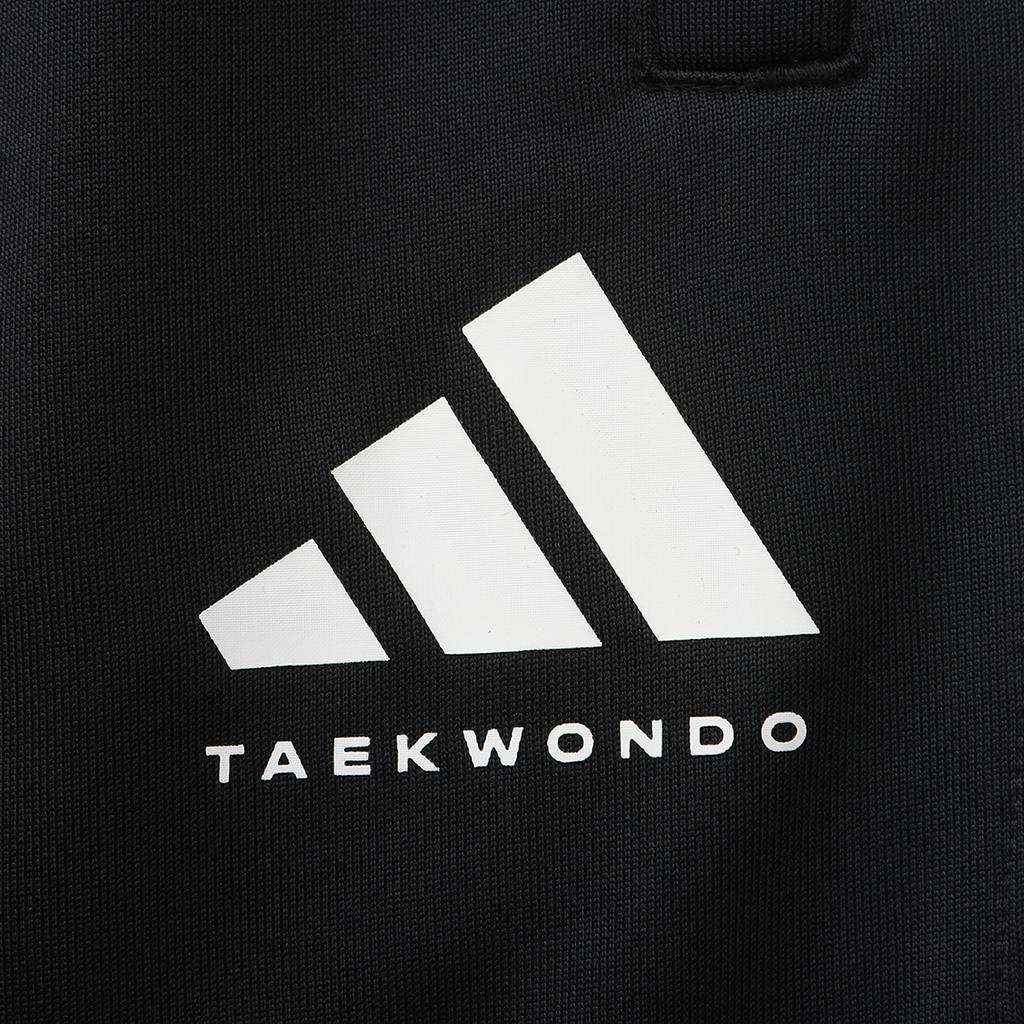 adidas Taekwondo Bisiklet Yaka Nefes Alabilen Kısa Kollu Tişört Çizgili Moda Uzun Pantolon Günlük Spor Takım Elbise ADICLTSPSTK-BGY+TR30P1T-BW