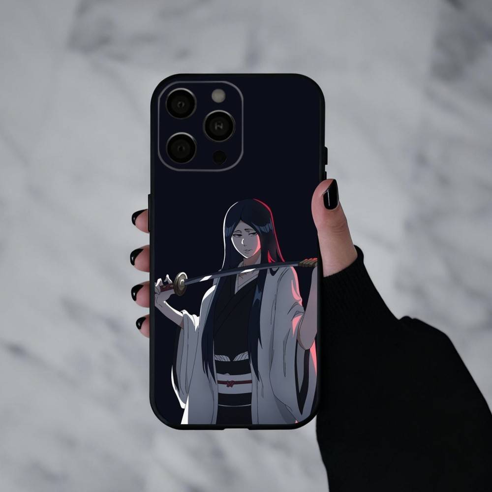 R-Retsu Unohana B-Bleachs Phone Case For iPhone 17pro,16,15,14,13,12,11 Plus,Pro Max,XS,Soft Silicone Black Cover