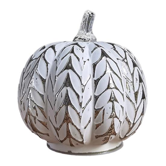 Halloween Twinkle Light Pumpkins Timer Starry Night Glass Pumpkins Fall Thanksgiving Decorations for Home Bedroom Bathroom Hallway