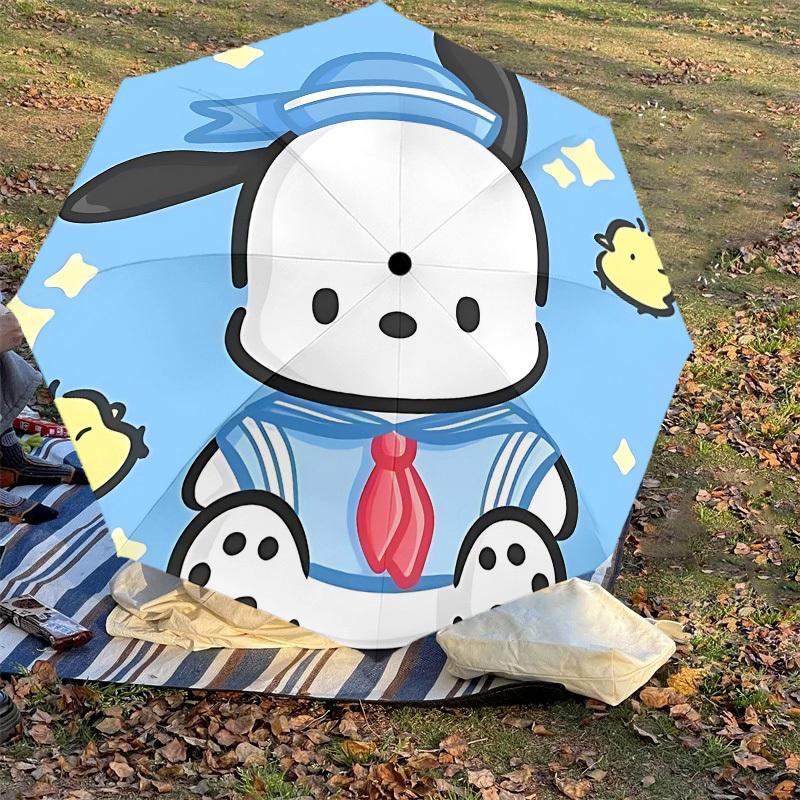 1PC Doggy Chick Umbrella-8-Rib Reinforced, Automatic Open, Lightweight & Durable, Cute Fashion Accessory for Outdoor-P2681