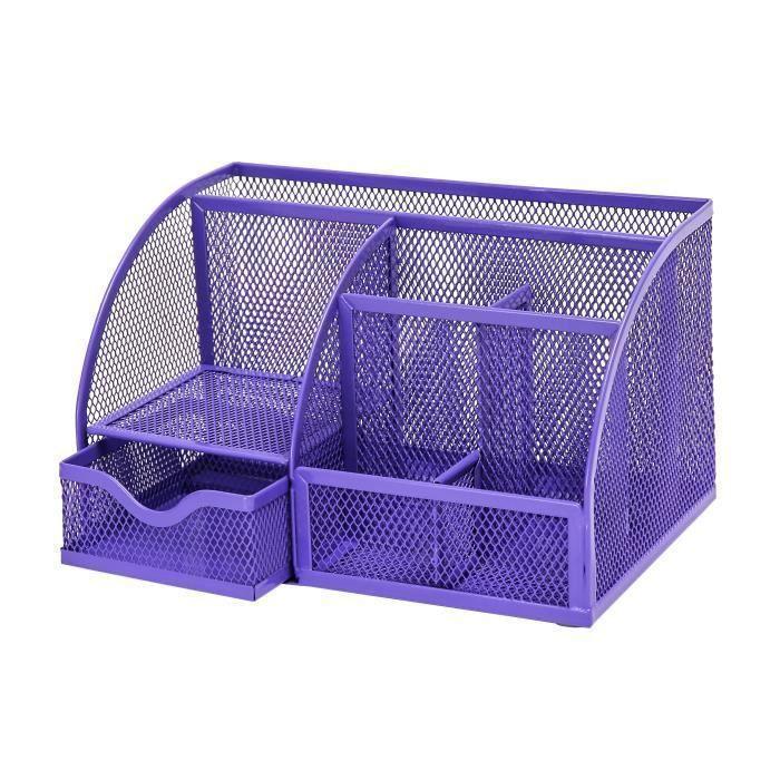 Exerz Desk Organizer/stationery Organizer/pen Holder/desk Tidy/multifunction Organizer (ex348 Violet)