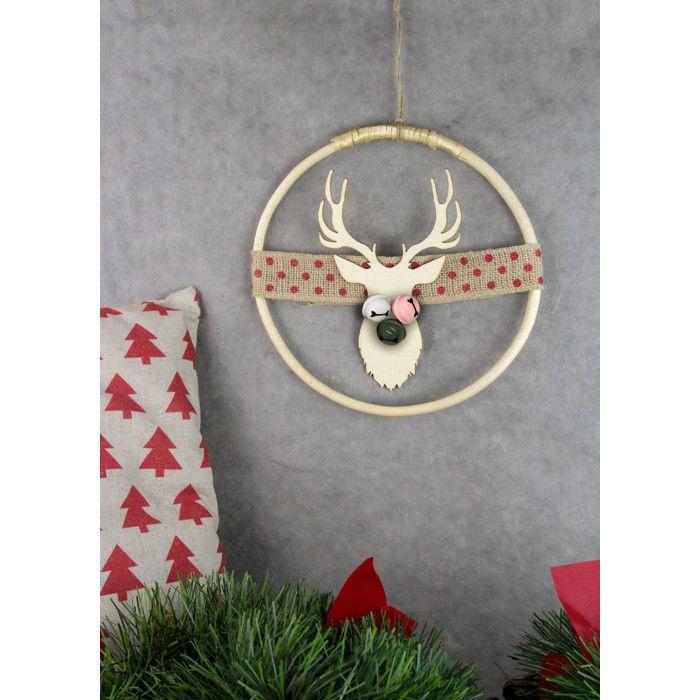 Cercle en rotin 25 cm Support Déco murale Attrape-rêve
