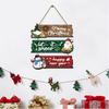 1D Flat Decoration, 1 Set of 1pcs 1D Flat Christmas Ornament Hanging Set | Includes Santa Claus, Snowman, and Reindeer Designs