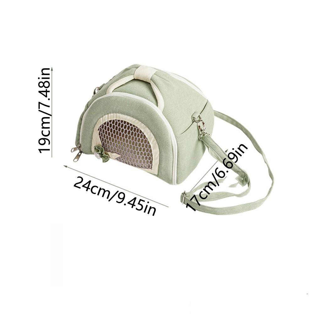 Breathable Small Pet Carrier Handle Outdoor Hamster Pouch Pet Travel Cage Chinchillas