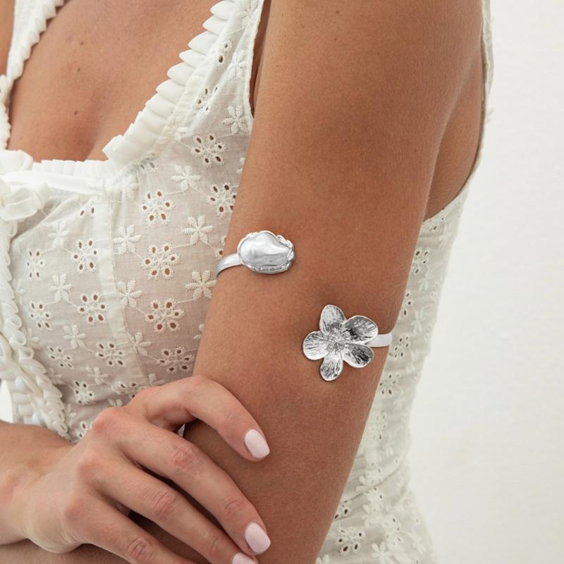 Punk Stil Geometrischer Seestern Verstellbare Öffnung Armreif Für Frauen Mode Metall Armschmuck