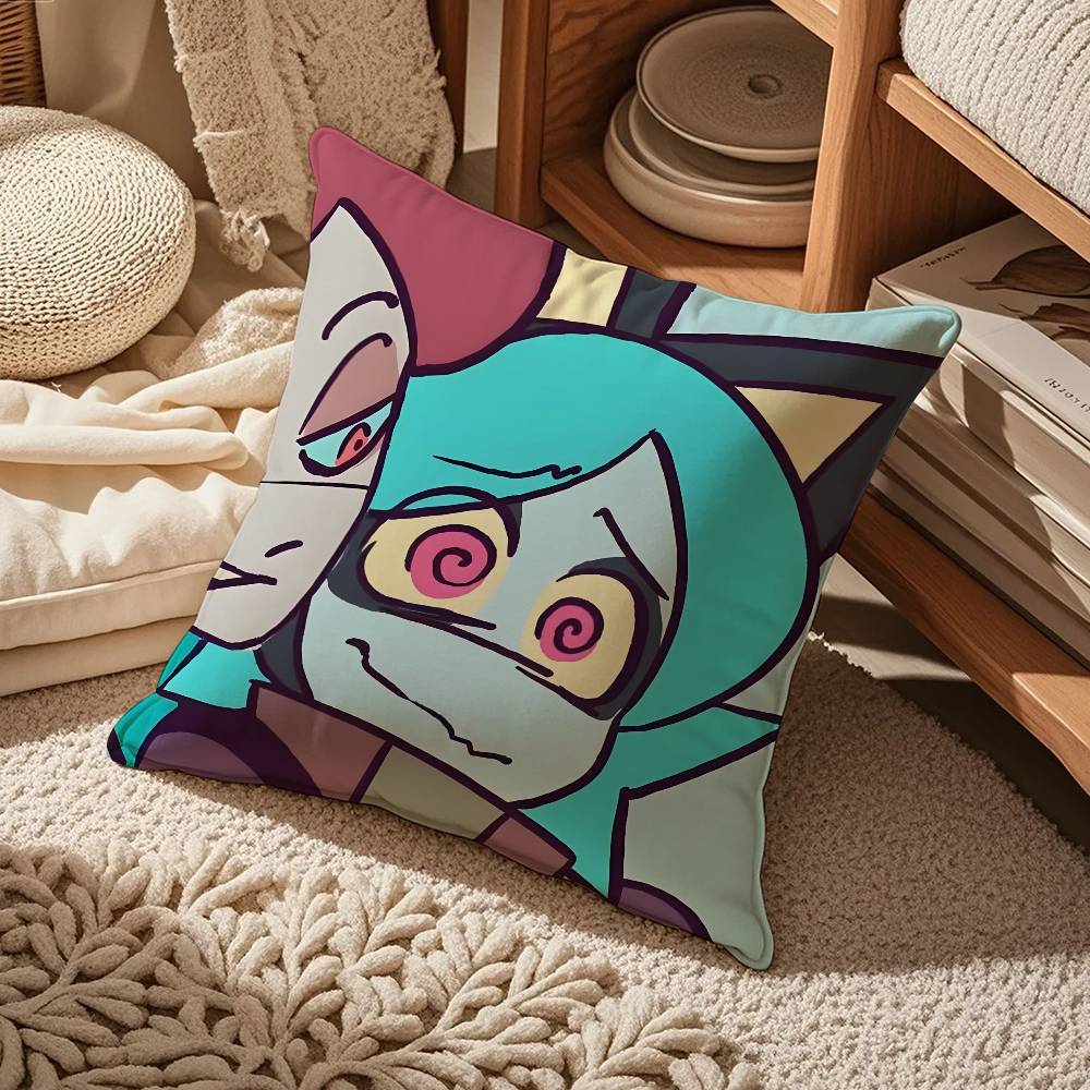 P-Psychocuties Mimi Anime Kissenbezug Komfort Sofa Bett Seidig elegant Unsichtbarer Reißverschluss Kundenspezifischer dekorativer Kissenbezug