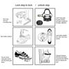 Light weight Clipless Bicycles Pedals with Cleats Universals Road Bike Cycling Pedals Bicycles Locking Pedals Easy to Use