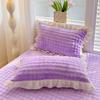 Winter Milk Velvet Pillowcase Thickened Pair Set 48x74 Lace Solid Color Women's Pillowcase