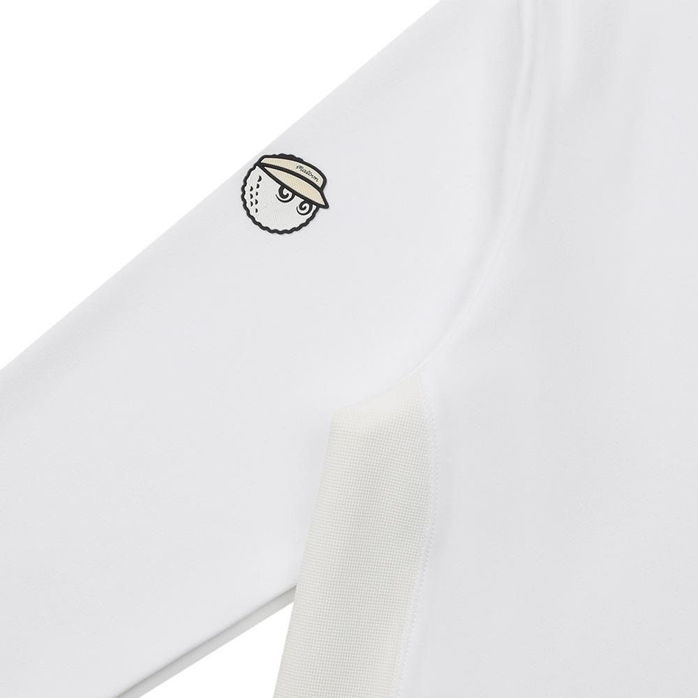 MALBON GOLF Spring Mock Neck Base Layer White (Woman)
