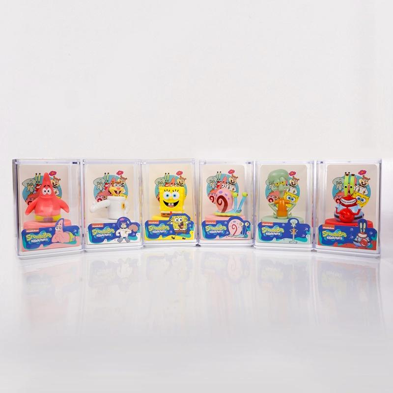 Cute Spongebob Pvc Collectible Figurine Model Toy For Decor And Gift