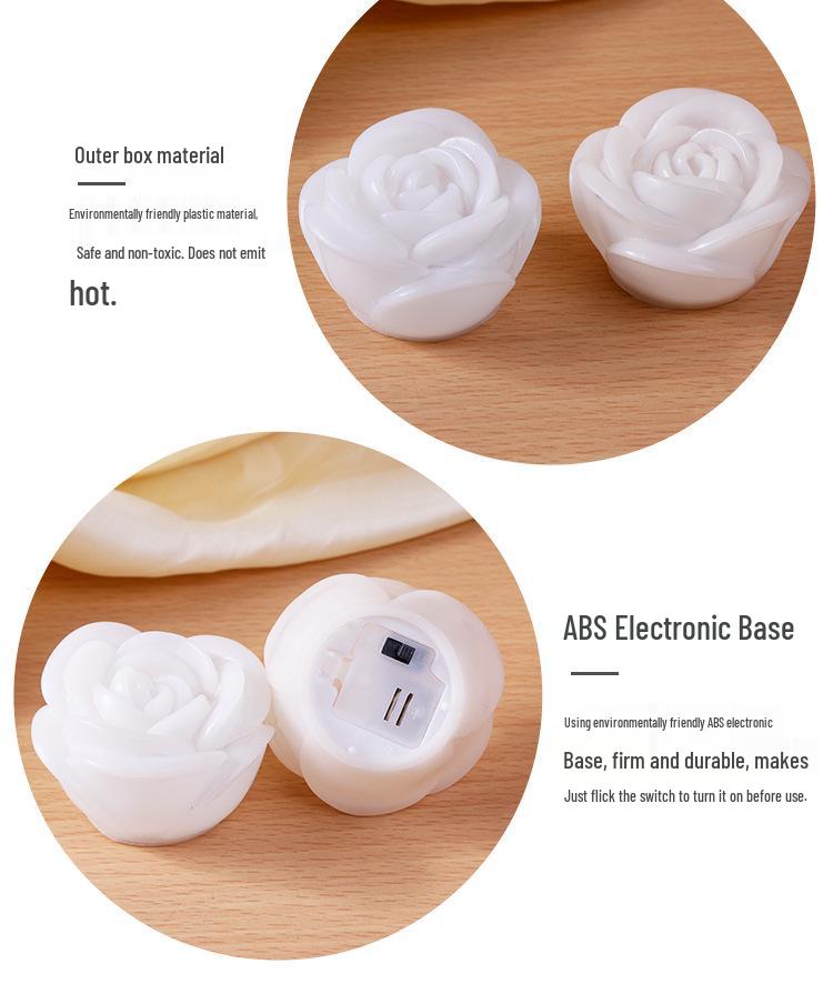 Seven-Color Rose Lantern Night Light for Qixi Festival and Valentine's Day