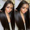 Long Straight Synthetic Wig With Lace Front Middle Part Natural Look Women African Style