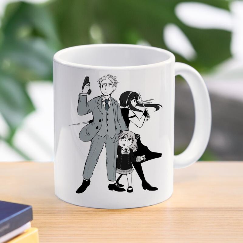 Spy X Family Anya kubek do kawy kubek Loid Yor fałszerz kubki ceramiczne dla dzieci chłopcy herbata kawa z mlekiem naczynia do picia prezent dla przyjaciela