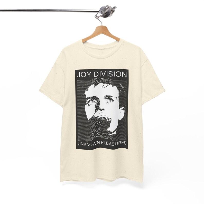 Modna koszulka na lato 2026 Mężczyźni Kobiety Vintage Top Joy Division _ian Curtis & Unknown Pleasures_ T-shirt _ Post-punkowa Koszulka Graficzna