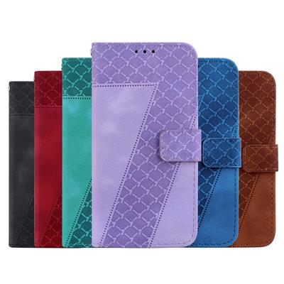 7 Shaped Embossing Flip Leather Case For Samsung Galaxy S25Plus S24 S23 Ultra Kickstand Wallet Card Slots Cover Holster for Galaxy A16 A06 A55 M35 M55